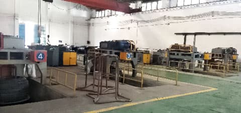 Wire rod phosphating line