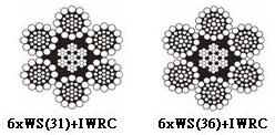 6×WS(31)+IWRC / 6×WS(36)+IWRC